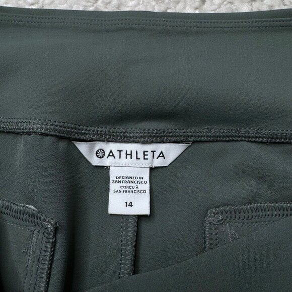 Athleta Endless High Rise Pant Straight Leg Bali Green - Picture 5 of 9